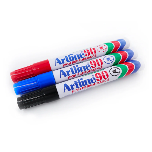 Artline 2-5mm Chisel EK90 Permanent Marker 方咀油性箱頭筆