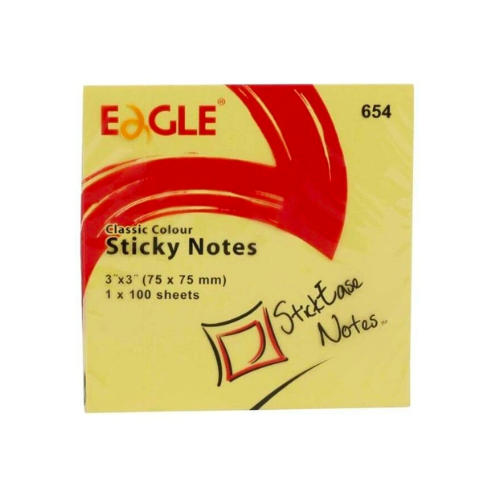 Eagle 3"x3" Yellow Post It 報事貼 (12's/pkg )